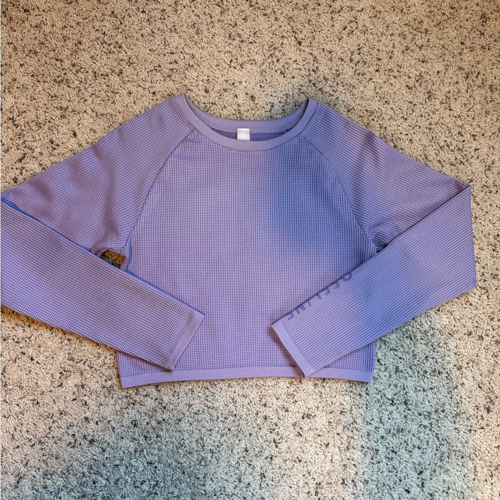 Offline periwinkle Long Sleeve Cropped Top Washed & hung to dry  (never worn)